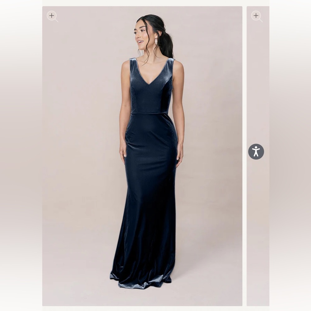 Royal Blue Velvet Dress